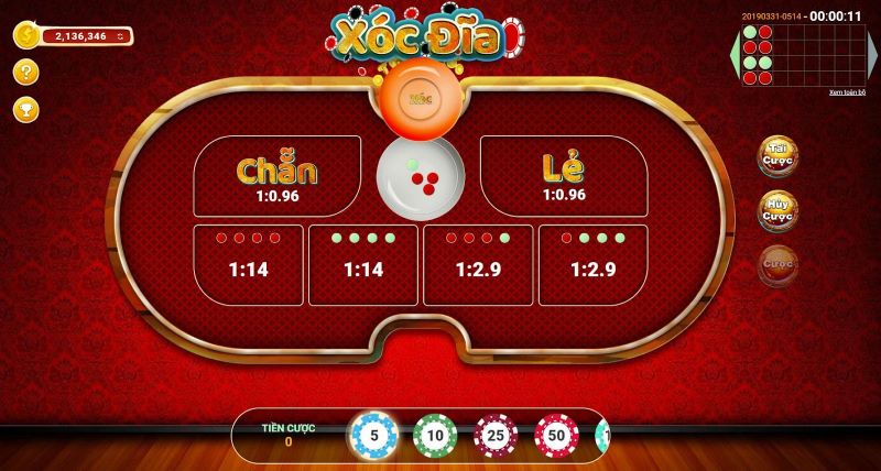 Xóc Đĩa Online tại BOSSFUN – 60 ván/giờ, thưởng mỗi lượt chỉ với 1 click 3 Cách chơi Xóc Đĩa